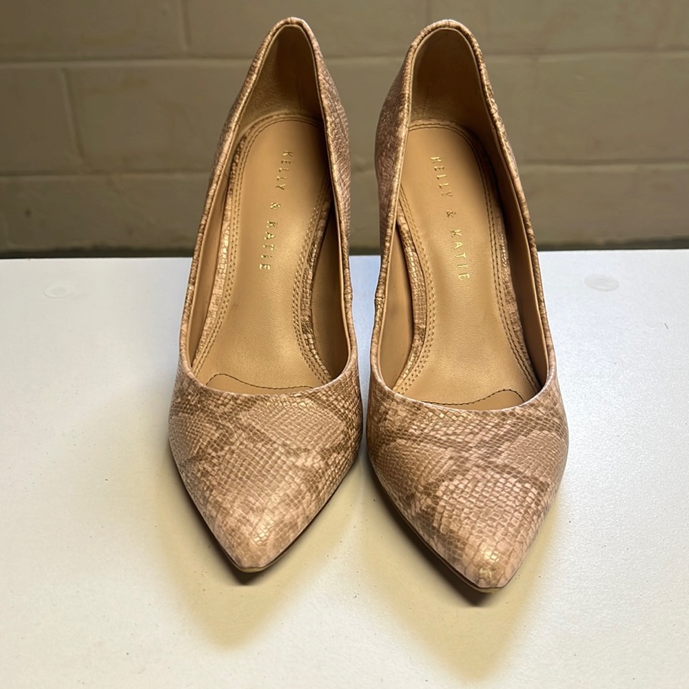 Kelly & Katie Snakeskin Heels